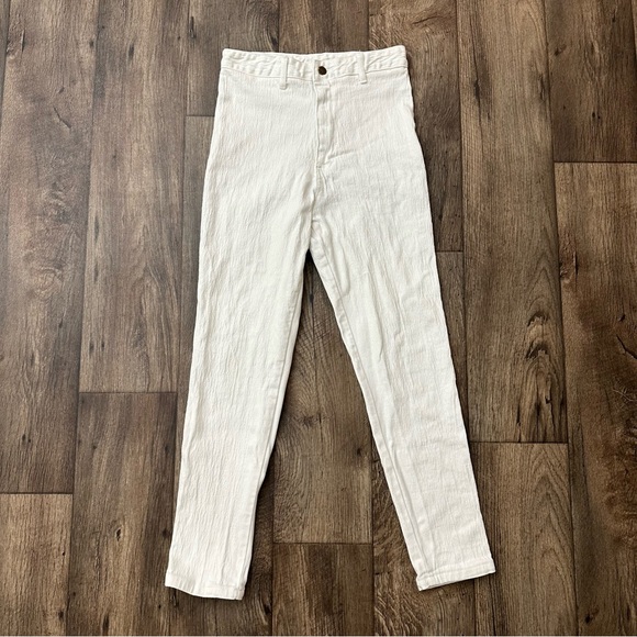 Vintage Y2K Wave USA White Jeans Size 13/14 – High Waist - 26” Waist / Size 2 XS